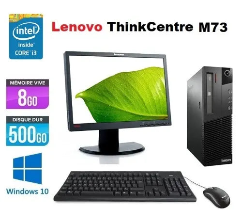 Lenovo M82 Small Form Factor,i3 , 250GB HDD, 8GB Ram, (refurbished)+19` lcd