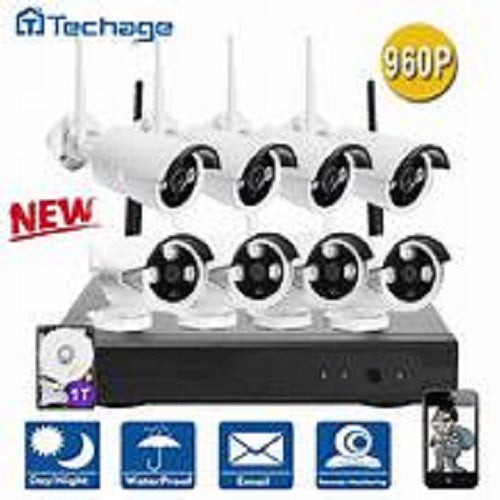 ANNI 8CH Wireless NVR Kit 960P 1.3MP WIFI CCTV System IR Night Vision Security Alarm Video Surveillance With 8PCS IP Camera