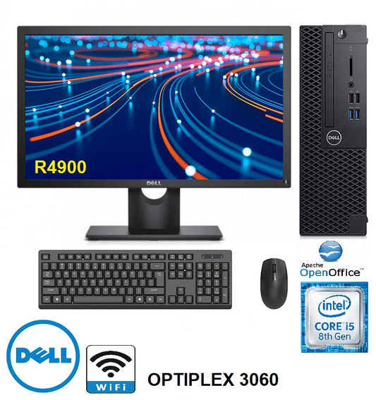 DELL OPTIPLEX 3060 SFF - I5 8400 - 8GB DDR4 - 256GB SSD - 19INCH