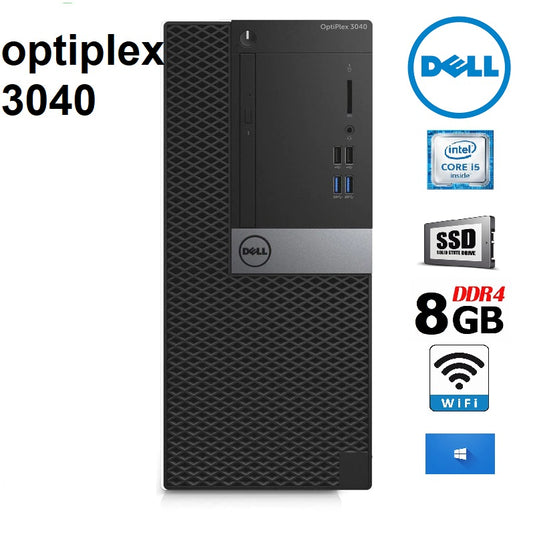 DELL OPTIPLEX 5040 MINI TOWER - I5 6500 - 8GB - 256GB SSD - COMPUTER - (refurbished)