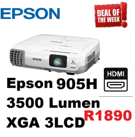 EPSON POWERLITE 905H XGA 3LCD PROJECTOR,(refurb) power cable