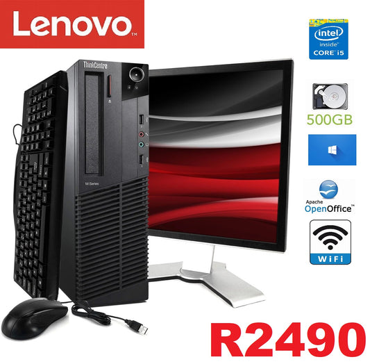 LENOVO THINKCENTRE M92P SFF - I5 3470 + 19" lcd set