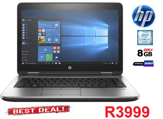 HP PROBOOK 640 G2 14inch HD LAPTOP | CORE i5 6200U 6th Gen | 8GB RAM | 256GB HDD