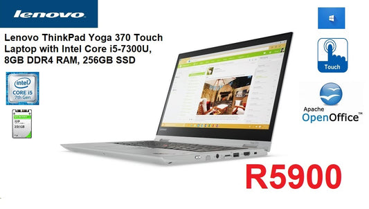 Lenovo ThinkPad Yoga 370 Touch Laptop with Intel Core i5-7300U