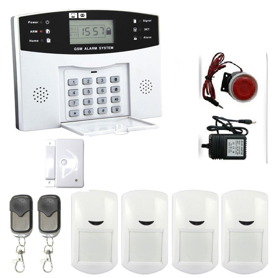 Intelligent Wireless GSM Home Alarm System+3 extra pirs