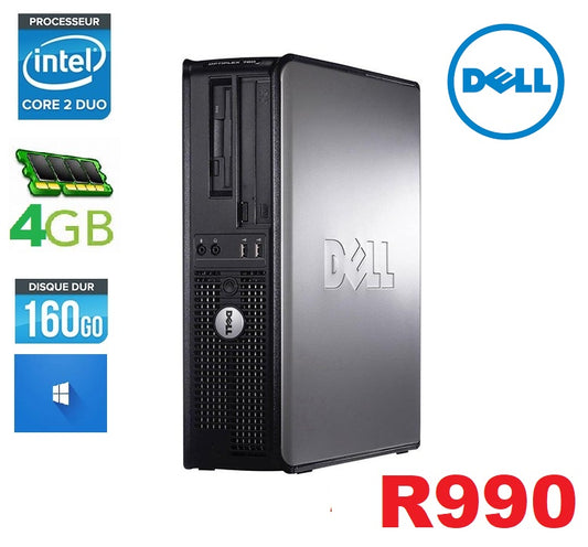 DELL Optilex 780 - SFF - Core2Duo 2.41 GHz - 4 GB - 160 GB