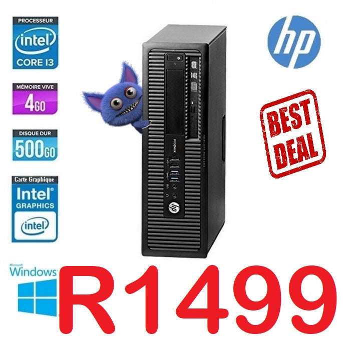 HP Prodesktop 600 G1 SFF -intel core I3-4th gen(refurb)