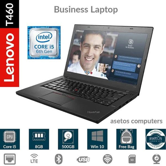 Lenovo T460 Intel Core i5 6th Gen -8GB-500GB