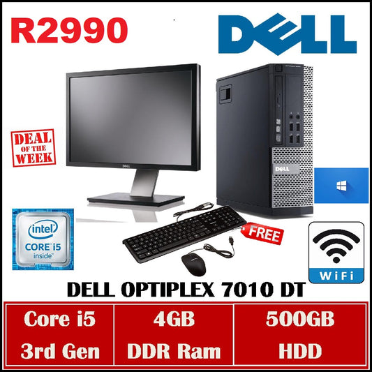 Dell Optiplex 3010 COREI5 PC DESKTOP COMPUTER i5 +19"