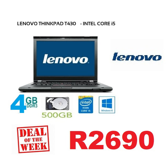 Lenovo ThinkPad T430 - Intel i5-Laptop (Refurbished)