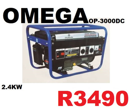 OMEGA OP-3000DC Petrol generator.-4 stroke .-2.4KW