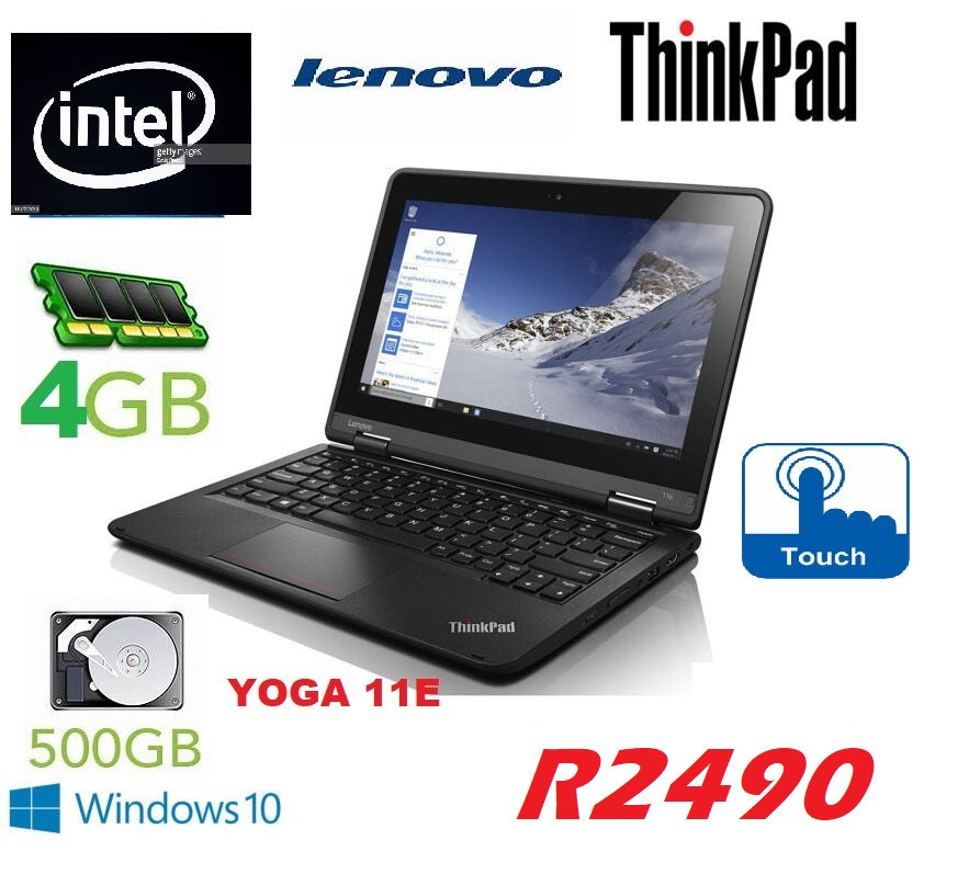 Lenovo Thinkpad Yoga 11e Laptop 11.6"(touch Screen)-Refurb-